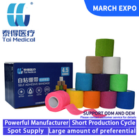 5CM*4.5M OEM Professional Sports Recovery <strong>Tape</strong> <strong>Best</strong> <strong>Selling</strong> Cohesive Non-Woven Self-Adhesive Breathable Elastic Bandage Unisex