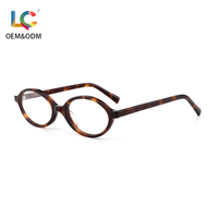 Grande Tendance Rétro Monture Optique Rondes Petites Anti-Lumière Bleue en Acétate pour Hommes et Femmes Tendance