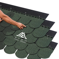 Vente en gros pas cher 5 tablettes écailles de poisson bardeaux d'asphalte tuiles composites rouges pour kerala maurice inde