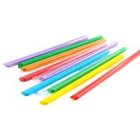 Pailles en plastique colorées amusantes, jetables et réutilisables pour fêtes, anniversaires, bars, usage domestique, pack de couleurs assorties, grande capacité, vente en gros