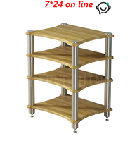 Support de haut-parleur d'amplificateur de puissance d'armoire de son HIFI DK-018 avec des clous de pied absorbant les chocs