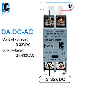 방열판이 있는 SSR 솔리드 스테이트 릴레이 DIN 레일 릴레이 10A 25A 40A 60A 100A 120A DC - AC DC - DC AC - AC 단상 제어 - Product Image 6