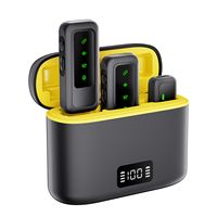 Starmax M8 Pro Kabelloses Lavalier-Mikrofon Typ C Geräuschunterdrückung LED-Lichter iPhone Professionelles Live-Stream Interview 20m 8h