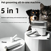 Kit de toilettage pour animaux de compagnie avec aspirateur silencieux rechargeable en matériau ABS, modèle X3 pour chiens et chats