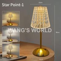Lampe de bureau LED en métal, best-seller transfrontalier, design moderne, blanc chaud, commande tactile, chargement USB, batterie incluse
