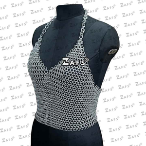 Armadura de cota de malla Medieval, anillo de aluminio a tope, recreación tradicional, disfraz de Cosplay, ropa de Festival Ren Faire, regalo de Halloween - Product Image 2