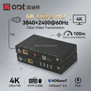 Extensor KVM HDBaseT 2.0 4K 60Hz, 100m sobre CAT6, <span class=keywords><strong>USB</strong></span> 2.0, Salida en Bucle, Extensión HD-MI Bidireccional, POC, IR, Audio, EDID para Pantalla - Product Image 6