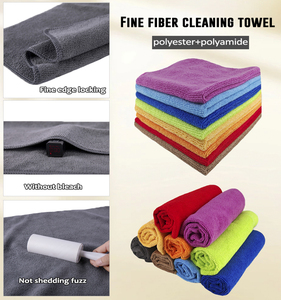 Custom Logo Quick-dry Thin <strong>Microfiber</strong> Towel For Car Interior Accessories Detailing 80% Polyester 20%polyamide Cloth Polishing - Product Image 3