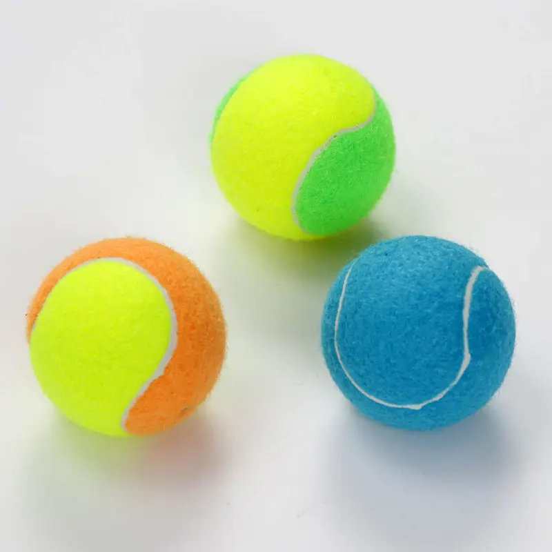शीर्ष गुणवत्ता आईटीएफ टिकाऊ 2.5 इंच दबाव प्रशिक्षण टेनिस रबर की गेंद