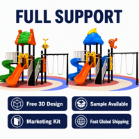Structure de jeu d'amusement en gros SageDelightRides : Toboggan ondulé, balançoire pour enfants, en LLDPE et tubes en acier galvanisé, pour places publiques, fabricant