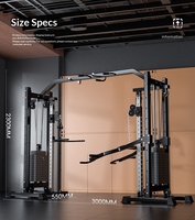 Machine de musculation professionnelle à poulies croisées, réglable en hauteur, pour exercices de pectoraux, épaules et dos, en acier robuste