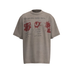 Camiseta de Verano de Alta Calidad, Estilo Hip-Hop Urbano, Marca de Moda, Estampado Oscuro, 100% Algodón, Transpirable, Anti-Pilling, Manga Corta - Product Image 2