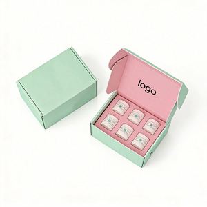 Custom Luxury Mint Green Recycled Materials Specialty Paper <b>Gift</b> <b>Box</b> with Spot UV for Cosmetic Skincare Packaging - Product Image 2