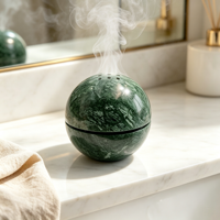 Porte-encens en marbre vert oriental sculpté à la main, durable, anti-odeur, pour la maison, la chambre et la salle de bain