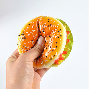 Modèle de pain à hamburger en PU, jouet alimentaire, aimant de réfrigérateur, accessoire de photographie, présentoir de vitrine de boulangerie. - Product Image 2