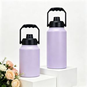 Bouteille isotherme en acier inoxydable de grande capacité 3,8 L (128 oz) avec compartiment pour glaçons, thermos pour boissons froides - Product Image 1