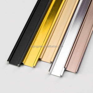 Hợp kim nhôm Dải ngoằn ngoèo lõm lồi u-thẻ rãnh tường gạch Gốm Viền nền tường trang trí dải - Product Image 3