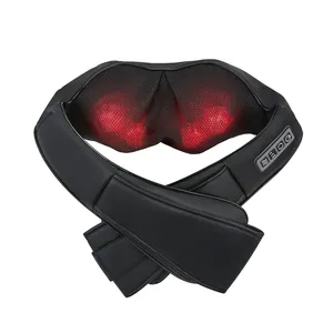 Portable Handheld Thermal Shiatsu Kneading Neck Shoulder Back Pain Relief Vibrators Massager Belt With Heat