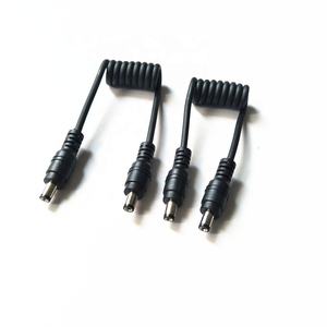 5.5x 2.1mm <span class=keywords><strong>DC</strong></span>電源延長ケーブル金メッキスパイラルコイル男性用5521純粋銅箔シールド電源 - Product Image 4