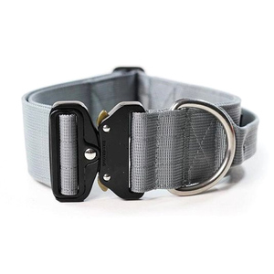Collares y correas para mascotas de colores personalizados, liberación rápida, ajustable, duradero, nailon, entrenamiento, táctico, <span class=keywords><strong>collar</strong></span> de perro, conjunto de correa - Product Image 3