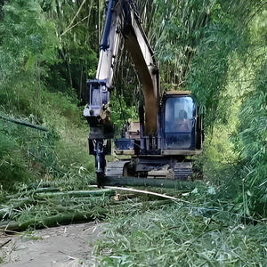 Rotation mini pelle hydraulique souche d'arbre élagage pôle élagueur outils ciseaux d'arbre cisailles d'arbre <span class=keywords><strong>bambou</strong></span> - Product Image 5