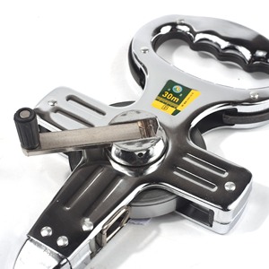 Cinta Métrica Manual de Acero Inoxidable de 30m/100m, Cinta Métrica de Acero Reforzada y Duradera de 50m con Manivela - Product Image 5