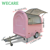 Wecare Chine – Chariot de restauration mobile d'extérieur compact pour hot-dogs, café, glaces – Mini camion de cuisine sur roues entièrement équipé