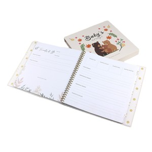 Livre <span class=keywords><strong>de</strong></span> souvenirs pour bébé personnalisé avec couverture rigide, album photo, journal, scrapbook pour les 5 premières années avec papier offset - Product Image 4