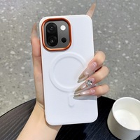 Étui de téléphone magnétique en cuir PU avec cadre de protection d'appareil photo en alliage et couvercle de bouton pour OnePlus 13T 13R 15 15T Ace 5 Pro Ace6