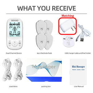 <span class=keywords><strong>Unit</strong></span>é <span class=keywords><strong>TENS</strong></span> à deux canaux Stimulateur musculaire EMS <span class=keywords><strong>TENS</strong></span> Masseur pour le soulagement de la douleur Fournitures de thérapie de rééducation - Product Image 2
