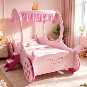 rosa principessa telaio del <span class=keywords><strong>letto</strong></span> a tema fiabesco ragazze <span class=keywords><strong>letto</strong></span> a baldacchino in legno per bambini <span class=keywords><strong>letto</strong></span> per bambini - Product Image 5