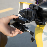 Verrou de guidon de vélo sans clé de type compact TOSUOD pour la protection du vélo, accessoire de sécurité pour moto