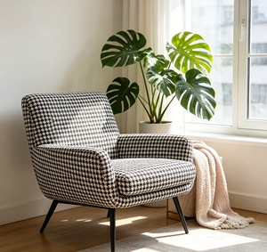 Tessuto TengHui di Alta Moda all'Ingrosso con Design a <span class=keywords><strong>Rondine</strong></span>, Classico Bianco e Nero, Ignifugo, Tessuto per Tappezzeria di Divani - Product Image 6