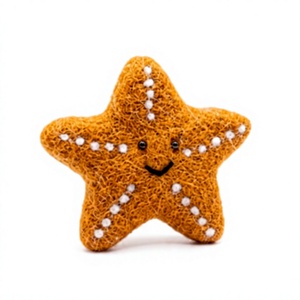 Handmade Traditional Eco-Friendly Certified Wool <b>Felt</b> Starfish Wall Hanging Large Cute Ocean <b>Animal</b> Decor Indoor Christmas - Product Image 4