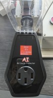 Nouvelle protection contre les surtensions pour camping-car 30A noire, écran en aluminium ABS, étanche IP65, ignifuge, prise électrique, CE ROHS FCC