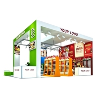 YTSF-I61 Stand d'exposition en bois personnalisé pour le sucre et le vin, avec écran LED et comptoir, montage facile, nettoyage facile, durable, usage commercial