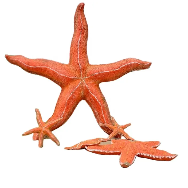 Wholesale LifeSize Sea Animal Sculpture Resin Starfish Coral Sea Shell Statue Fiberglass Sculpture Seafood Restaurant Decoration