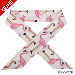 Barato al por mayor pañuelo de mujer de moda impresa poliéster sarga bufandas - Product Image 5