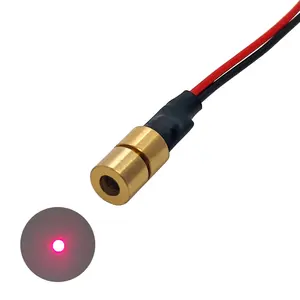 超小尺寸5X8mm635nm1mW 5mw红色激光模块新条件点打点配件红色半导体