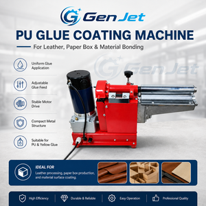 GenJet Automatische Koude Lijm Coating Machine met Zuiver Koperen Motor, Verstelbare Dikte, Hoge Productiviteit voor Zakverpakkingen - Product Image 2