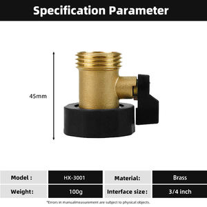 Vanne d'arrêt pour <span class=keywords><strong>tuyau</strong></span> d'eau unidirectionnel en laiton pour l'irrigation - Product Image 4
