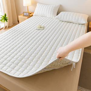 Surmatelas en polyester doux matelassé respirant antidérapant lavable pour la maison, l'hôtel, le dortoir - Product Image 3