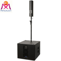 Sistema de audio Columna de sonido Altavoz de rango completo Subwoofer activo profesional de 15 pulgadas