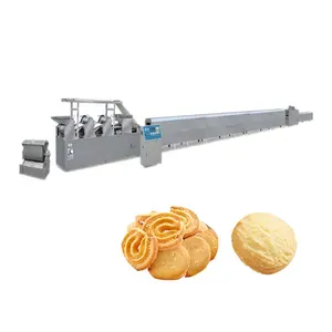工业核心填充饼干三明治制造机奶油饼干生产线带包装机