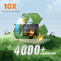Stok Us 48 Volt 30ah Lifepo4 Golf Cart baterai Lithium baterai untuk GC2 penyimpanan 48 v Lithium Golf Cart Kit baterai