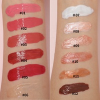 Brillant à lèvres transparent personnalisé de marque privée en vente en gros Brillant à lèvres repulpant pour le maquillage Brillant à lèvres végétalien riche en pigments longue durée