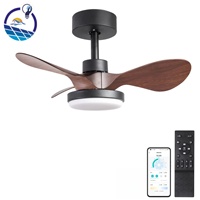 Ventilador de Techo Pequeño de 36 Pulgadas con Luz LED Regulable CCT, Silencioso para Dormitorio y Cocina