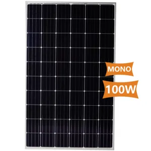 2024 China 100 W Módulos fotovoltaicos monocristalinos 100 Watts Painéis solares mais novo painel solar