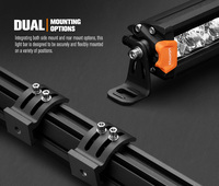LIGHTFOX 140W IP68 4x4 Offroad Car Barre lumineuse LED à une rangée de 28 pouces Faisceau combiné