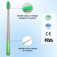 Fabricant de brosses à dents en bambou, brosse à dents pour adultes biodégradable à poils doux, respectueuse de l'environnement
